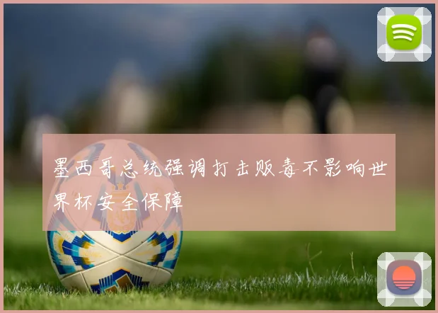 墨西哥总统强调打击贩毒不影响世界杯安全保障